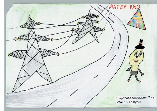 Рисунок ко Дню Энергетика для детей