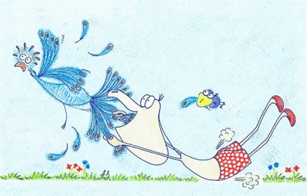 Птица с яйцами карикатура