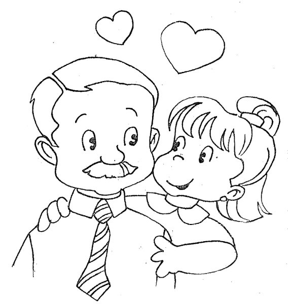 Раскраска папа