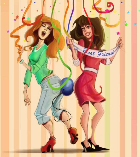 Открытки с днём рождения подружке