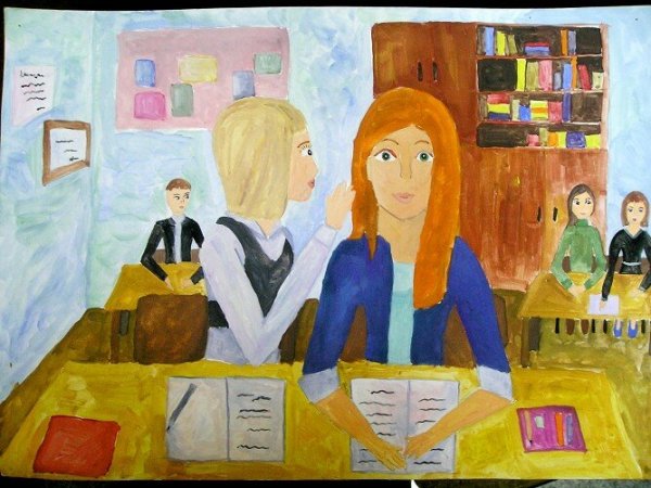 Детский рисунок на тему шкала