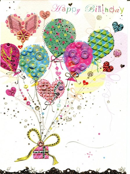 Раскраска "с днем рождения!"