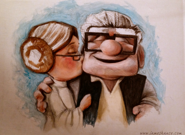 Рисунок на тему пожилые люди