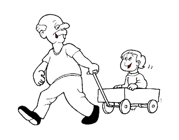 Раскраска папа