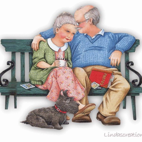 Открытка для бабушки и дедушки