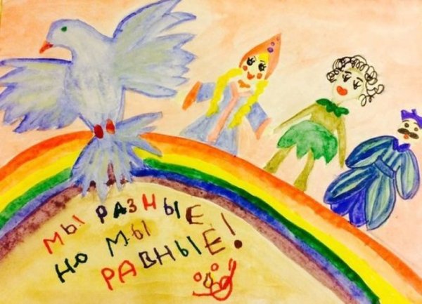 Детские рисунки ко Дню единства
