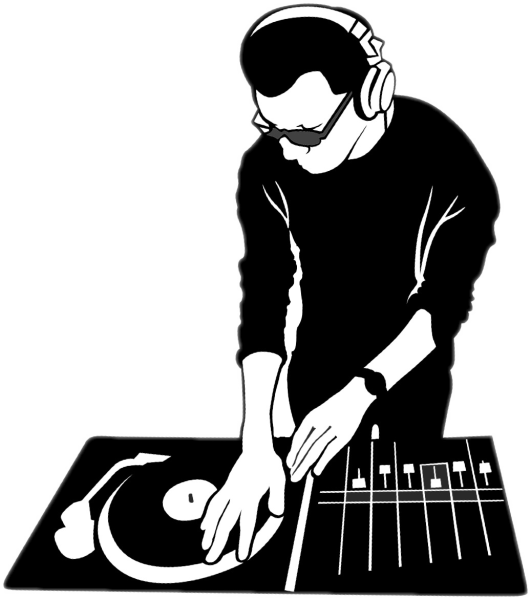 Диджейский пульт иллюстрация