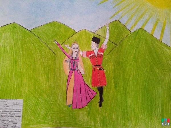 Черкесский джигит портрет