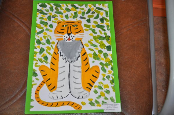 Рисование на день тигра