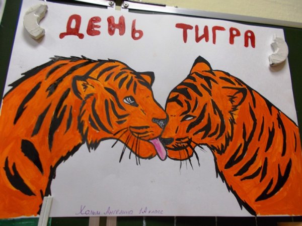 Рисунки на конкурс ко Дню тигра