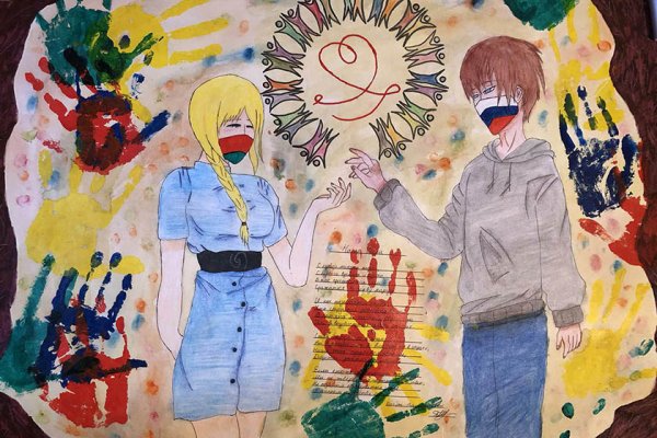 Рисунок единение России и Беларуси