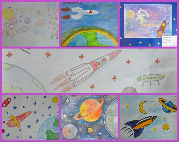 Рисунки ко Дню авиации и космонавтики