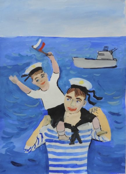 Морячок рисунок