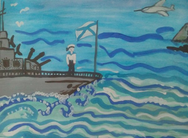 Моряк рисунок