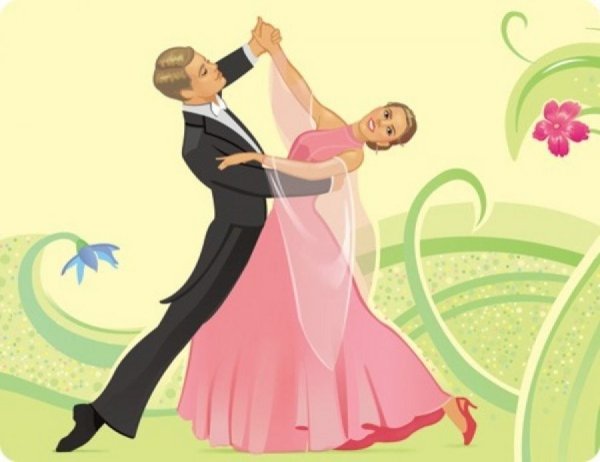 Бальные танцы рисунок