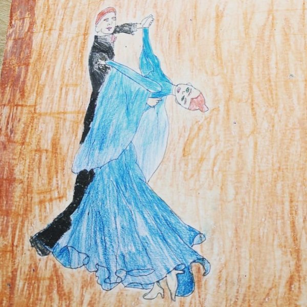 Детские рисунки ко Дню танца