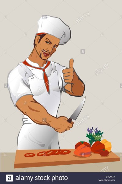 Повар раскраска для детей