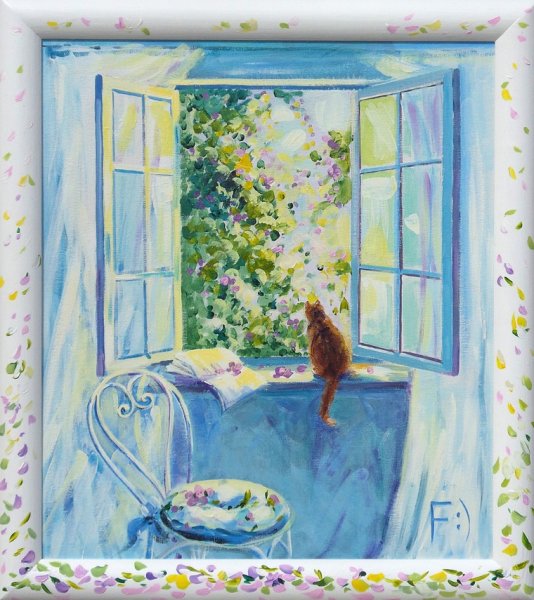 Открытое окно живопись