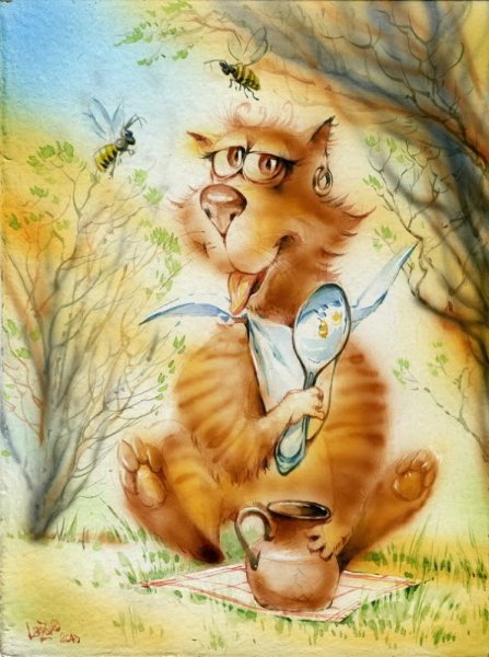 Дмитрий Лабзов художник коты