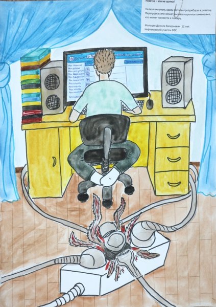 Рисунки ко Дню Энергетика глазами детей