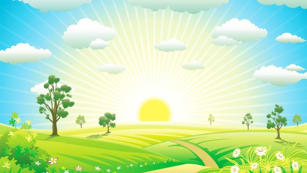 Полянка с солнышком