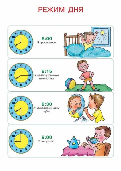 Распорядок дня ребенка