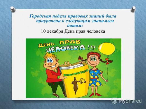Презентация на тему неделя правовых знаний