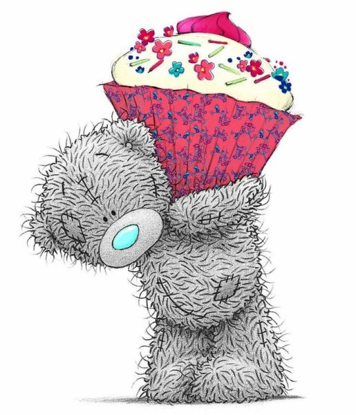 Мишка Тедди с тортиком