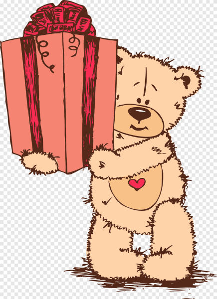 Медвежонок с подарком