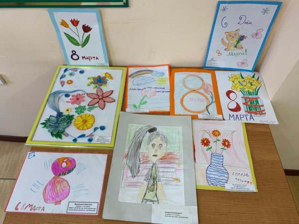 Рисование на тему 8 марта