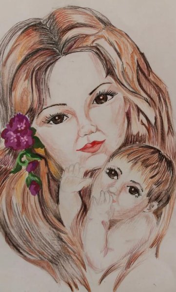 Рисунок маме на день матери