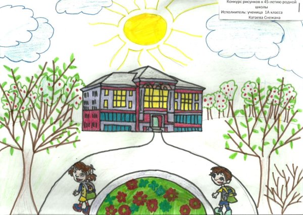 Рисунок на тему моя гимназия