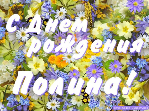 С днём рождения Полина поздравления