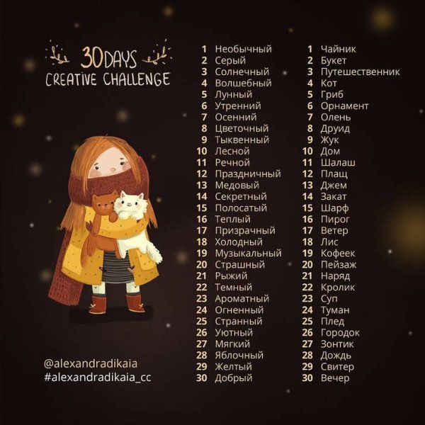 Идеи для рисунков список