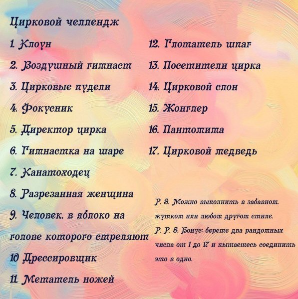 Идеи для рисунков список