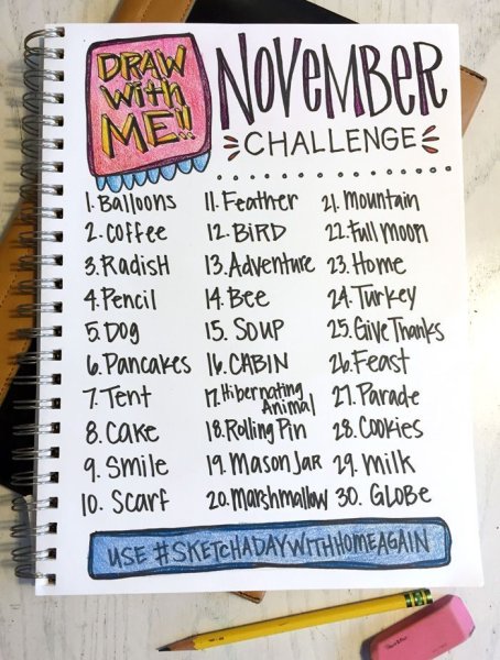 Идеи для рисования на 30 дней