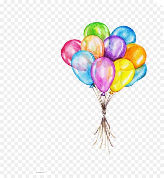 Акварельные воздушные шары