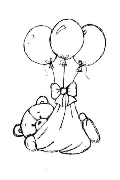 Шарики карандашом