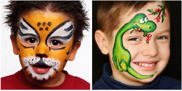 Аквагрим на день смеха для мальчиков