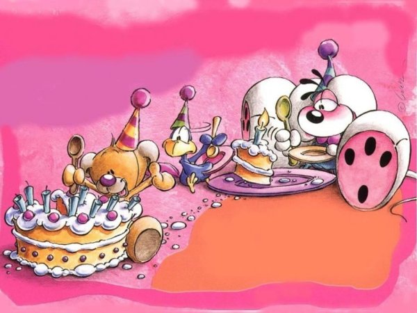 Забавные рисунки на день рождение