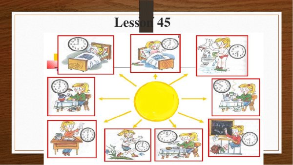 Распорядок дня на английском