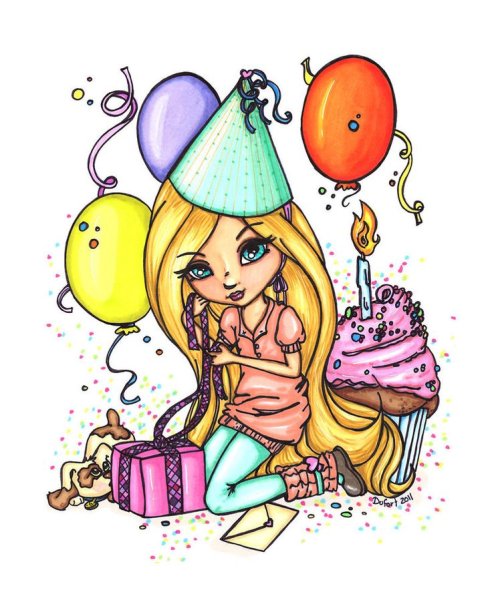 Рисуночек на день рождения