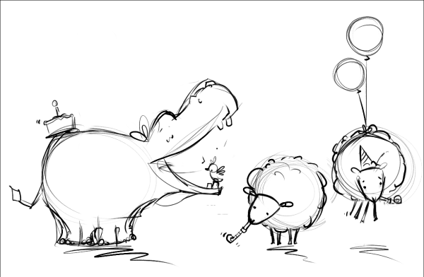 Скетч с днем рождения