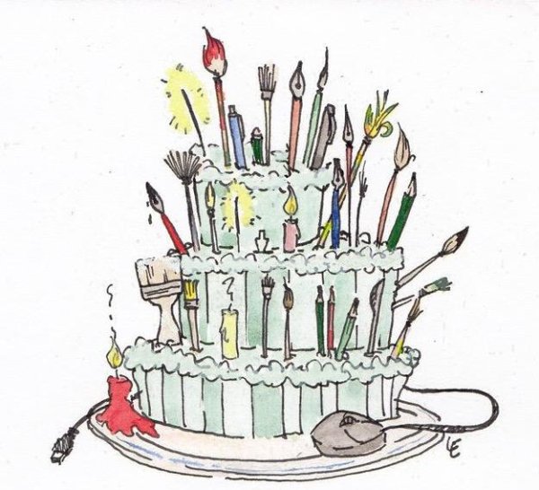 С днём рождения художнику