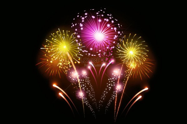 Салют стикер