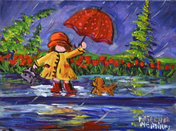 Иллюстрация к стихотворению Маршака гроза днем