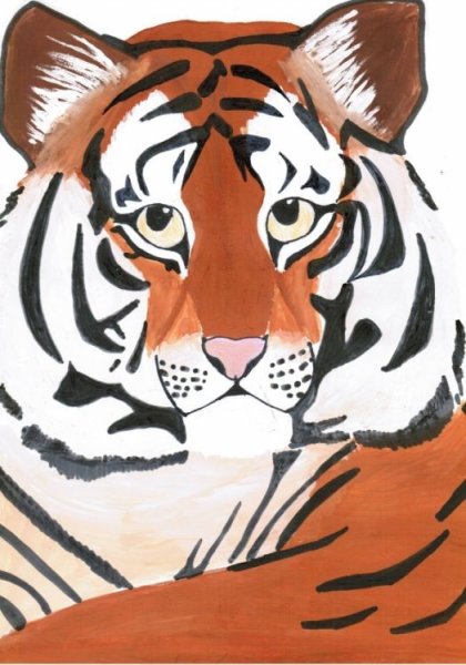 Конкурс рисунков тигр