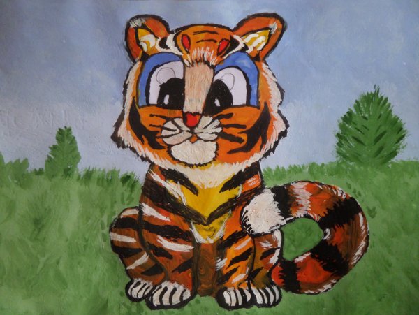 Рисование тигров