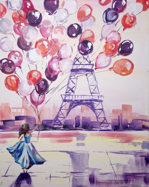 Арт вечеринка акрилом