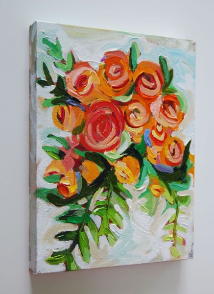 Простые картины акрилом на холсте